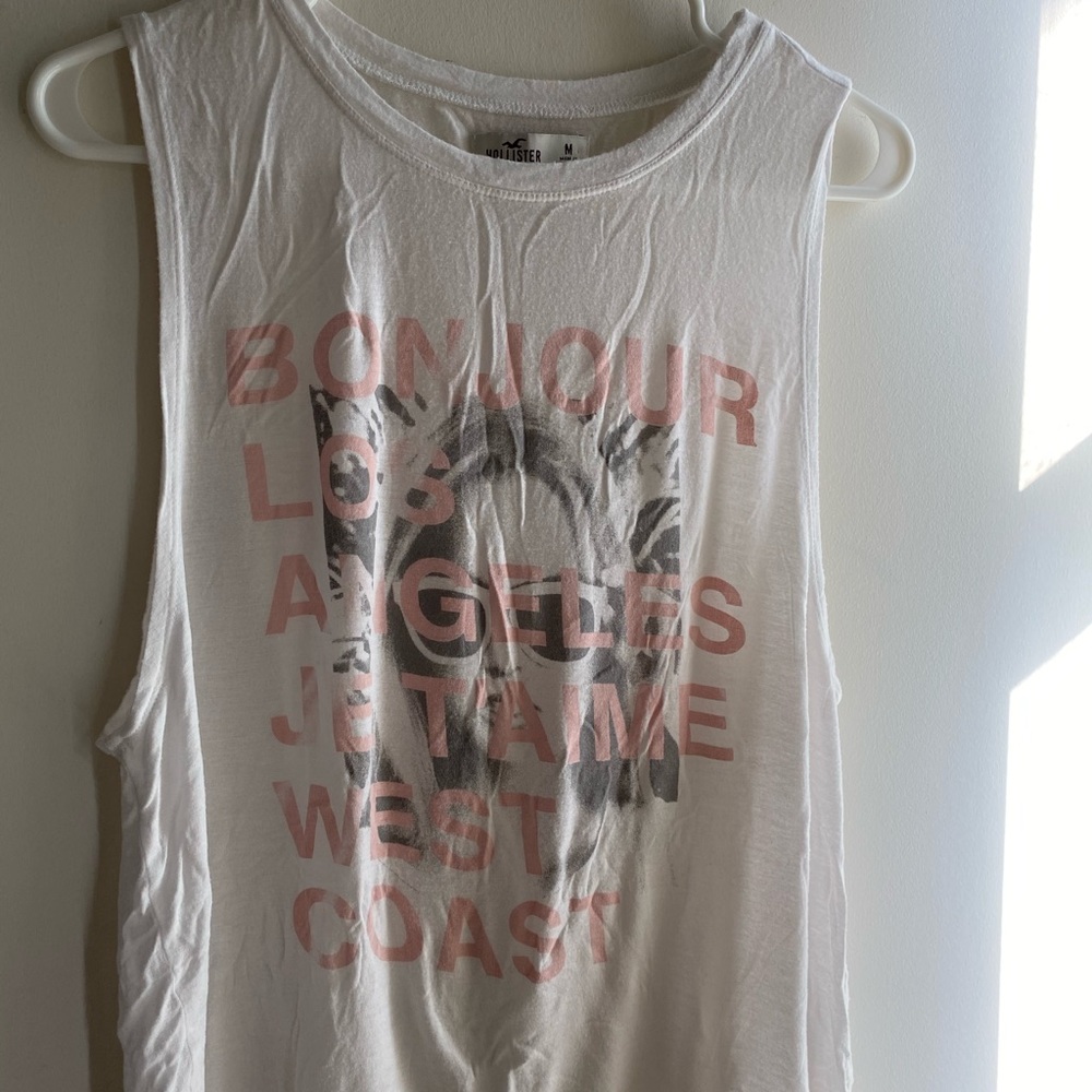 graphic logo sleeveless tank top